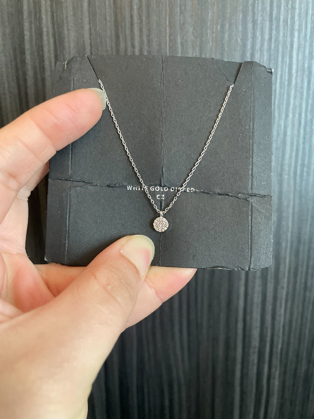 White Gold Dipped Necklace