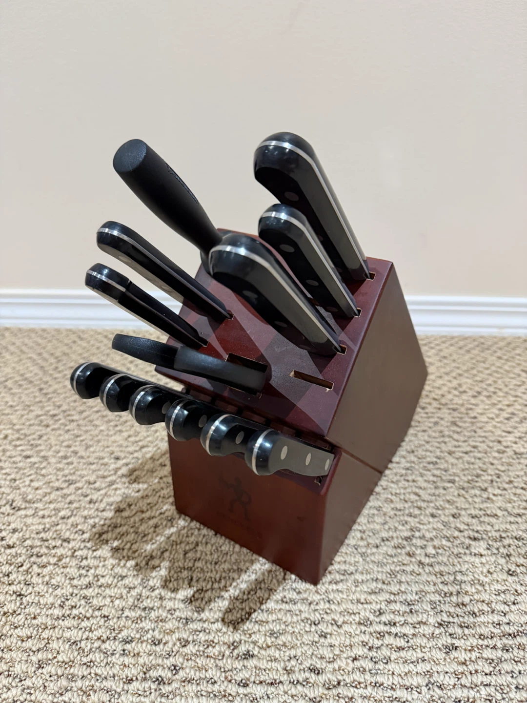 Henckels Knife Block Set with Knives and Shears