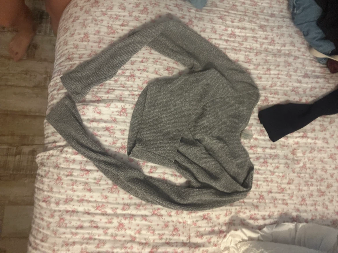 Grey Long Sleeve Top