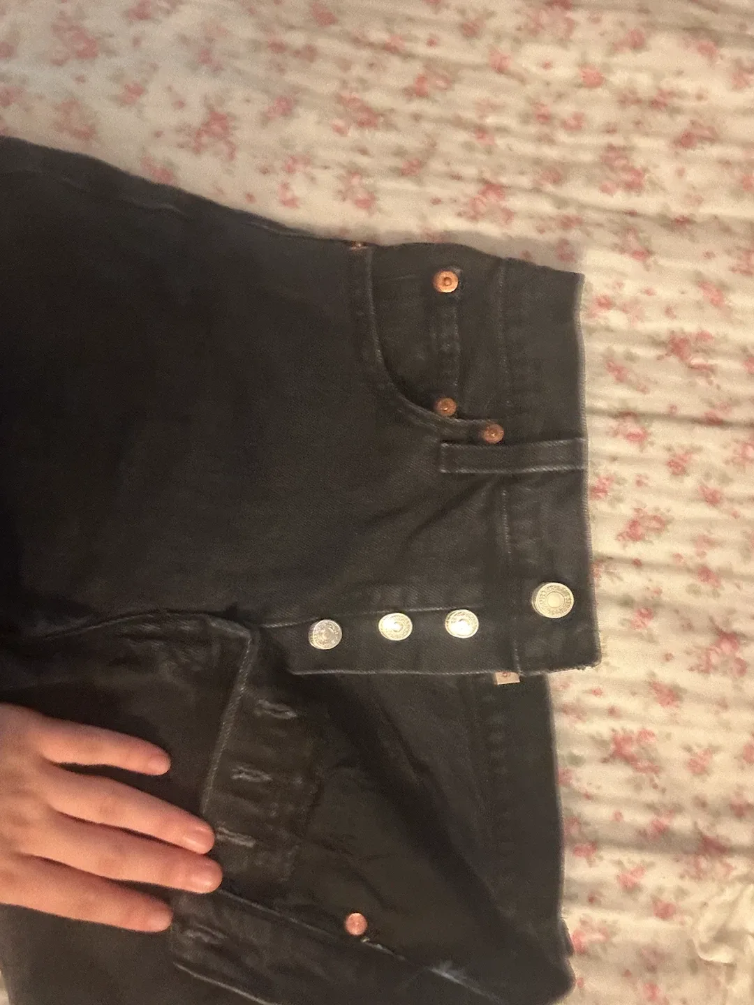 Levi's Black Denim Shorts - photo 4
