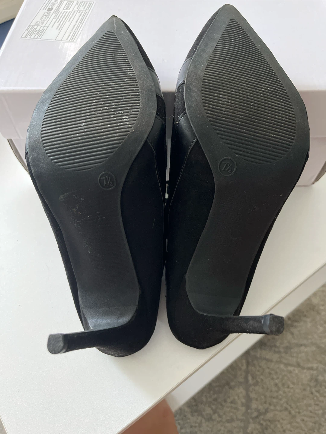 Wild Diva Black Suede Lace-up Mule Heels - photo 2
