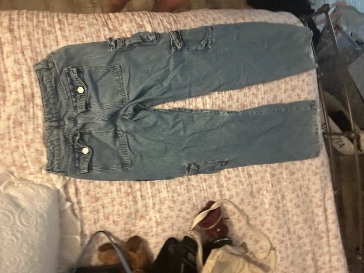 Garage Blue Denim Cargo Pants - photo 2