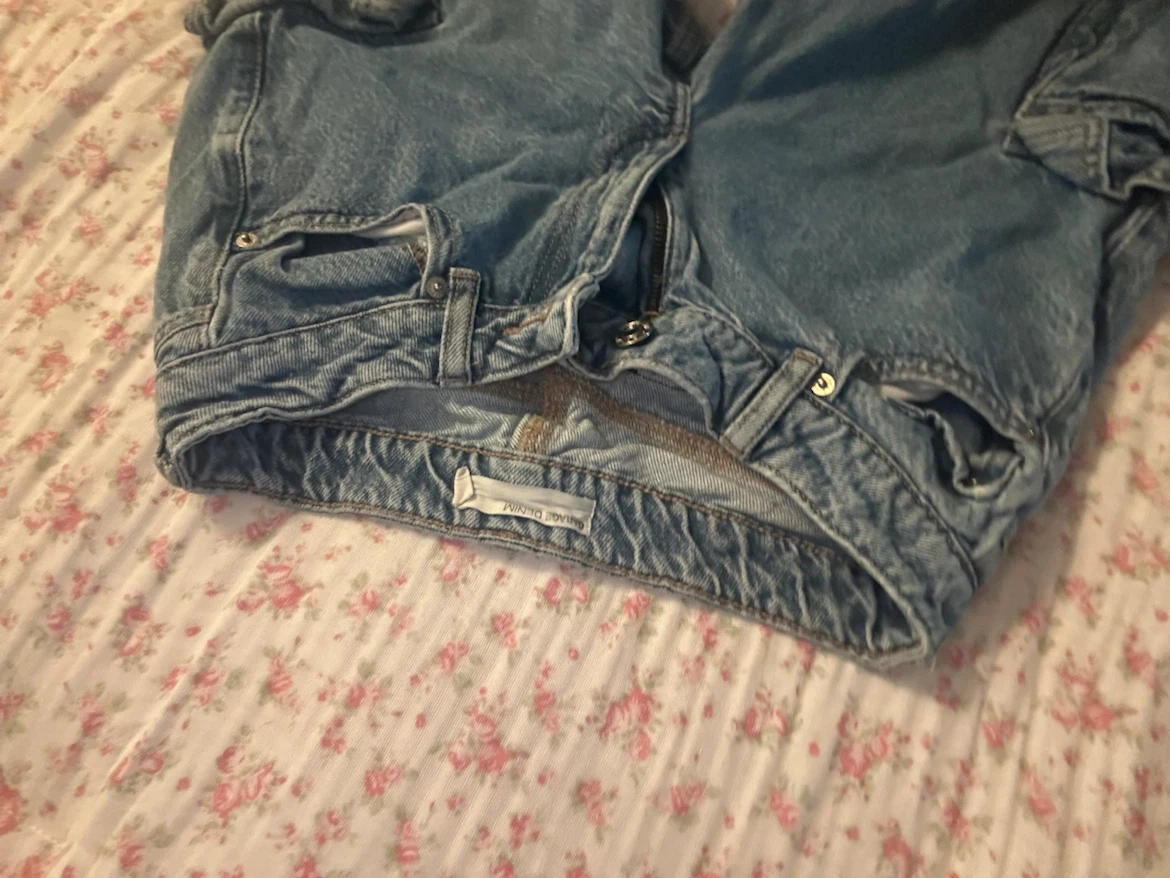 Garage Blue Denim Cargo Pants - photo 3