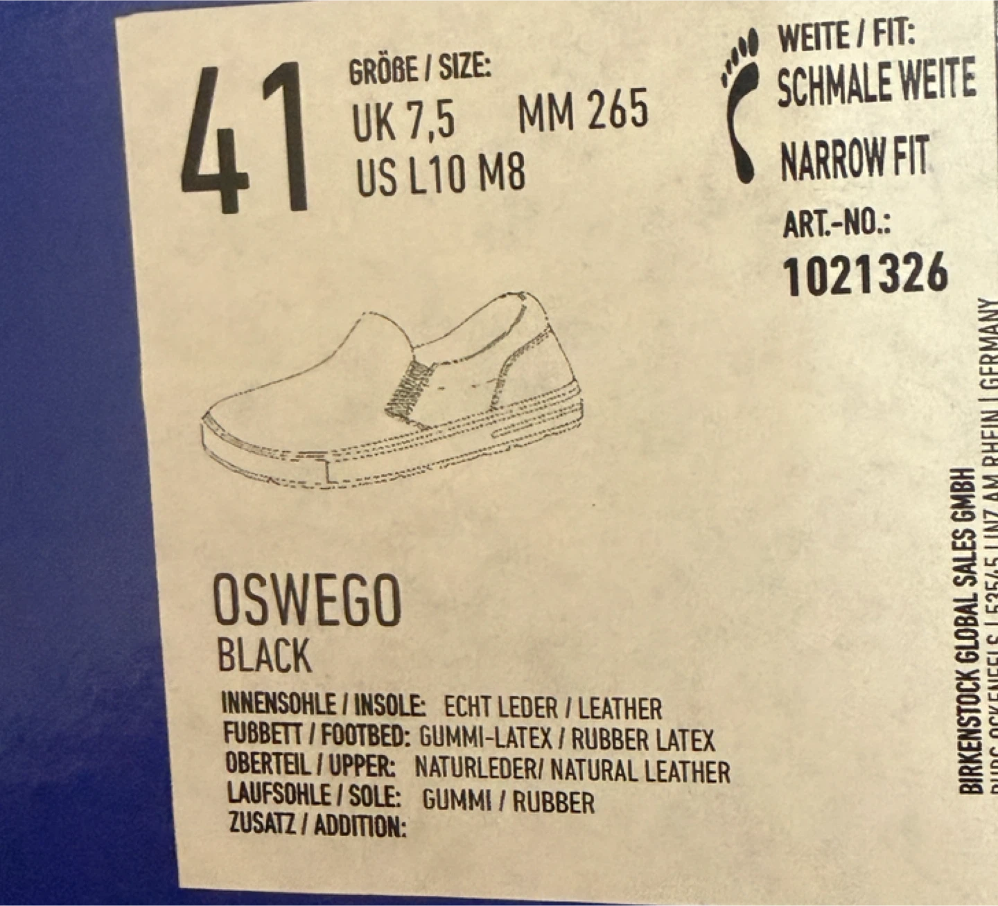 Birkenstock Oswego Black Slip-On Shoes - photo 3