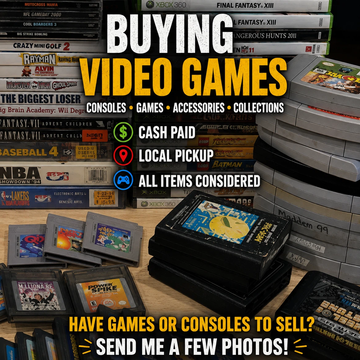 Buying Retro Video Games & Consoles