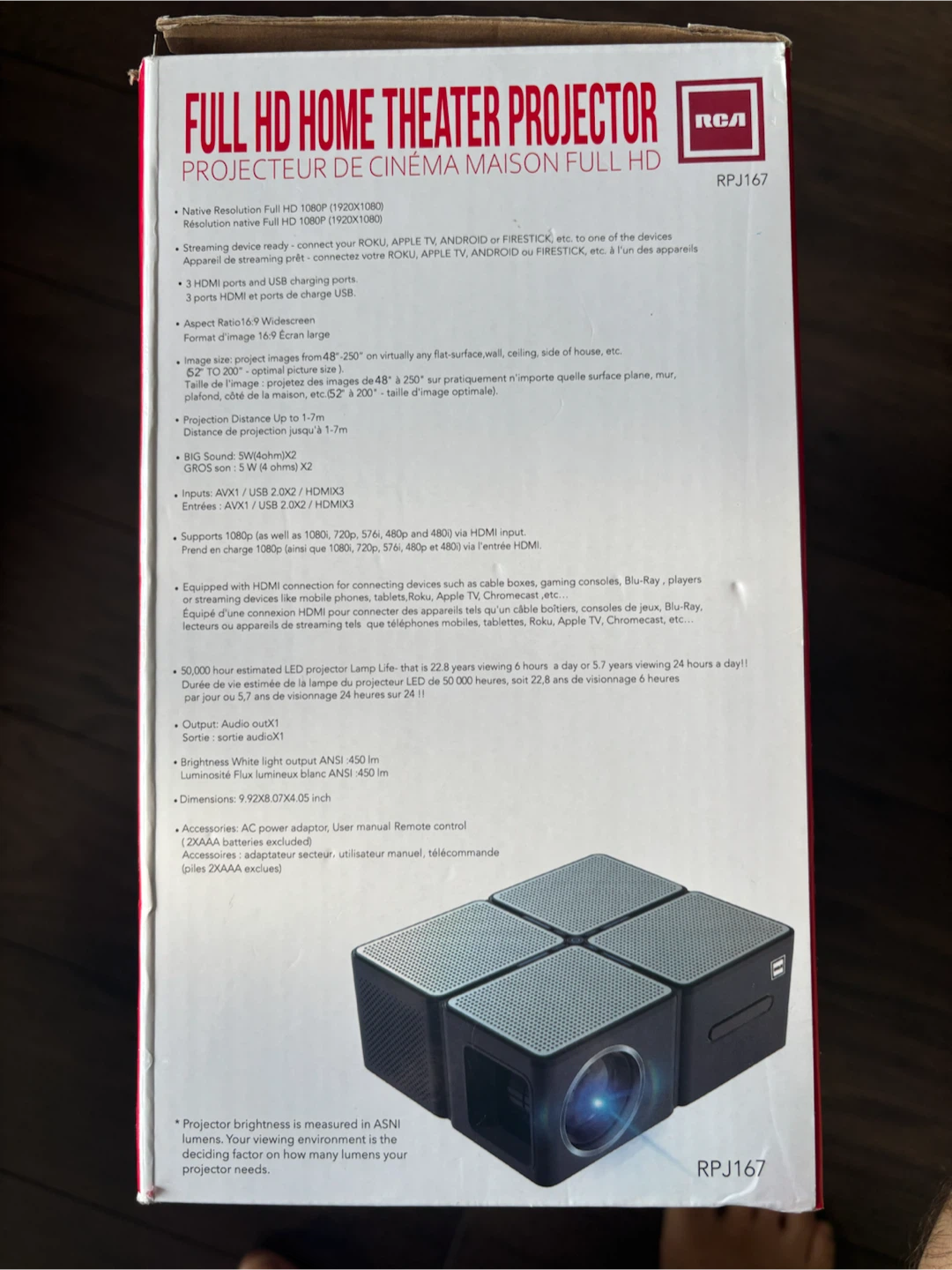 RCA Full HD Home Theater Projector RPJ167 - photo 2