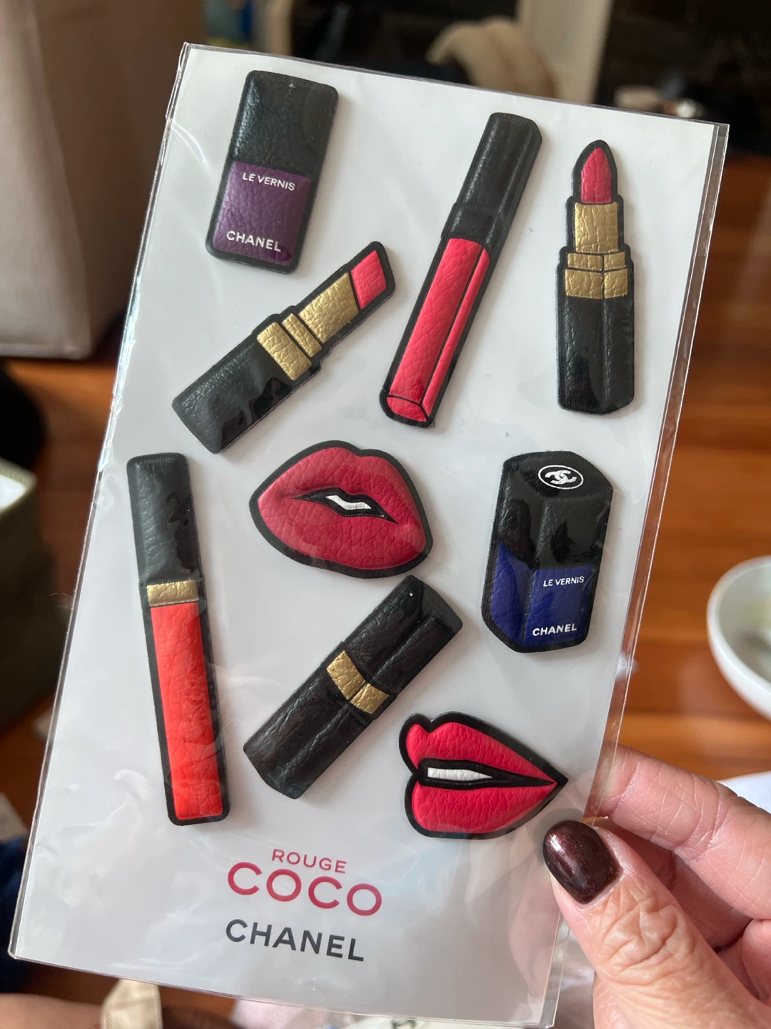 Chanel Rouge Coco puffy permanent stickers