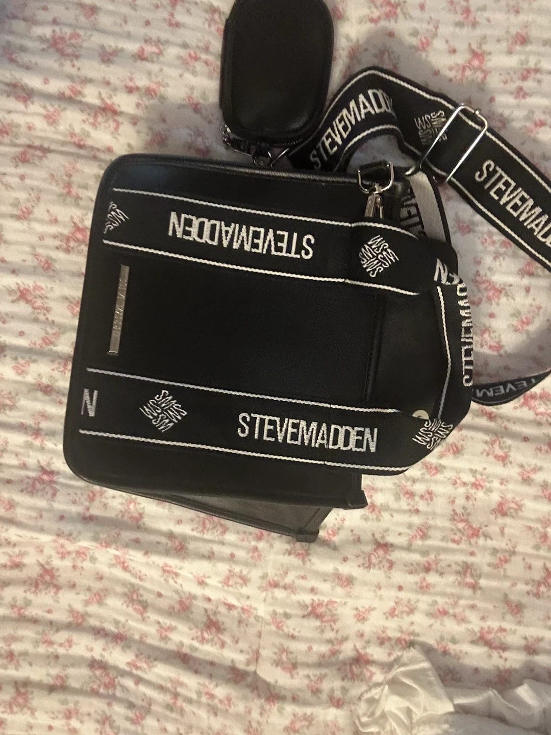 Steve Madden Black Crossbody Bag with Coin Pouch - photo 2