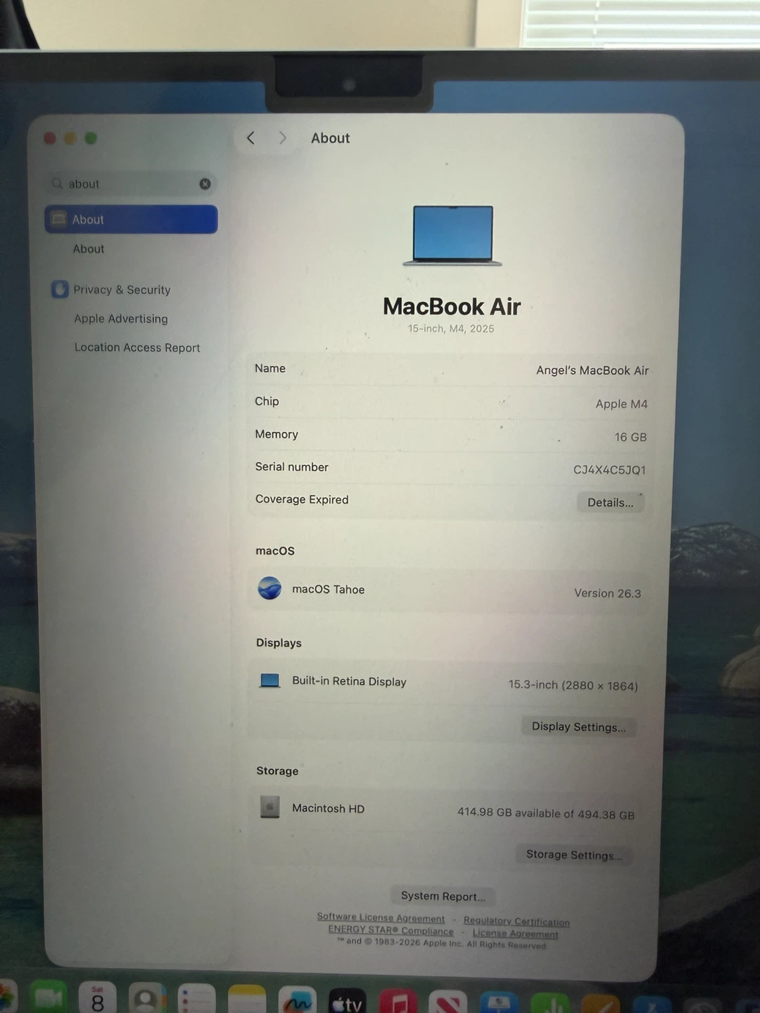 Apple MacBook Air 15-inch M4 16GB Memory 512GB Storage - photo 3