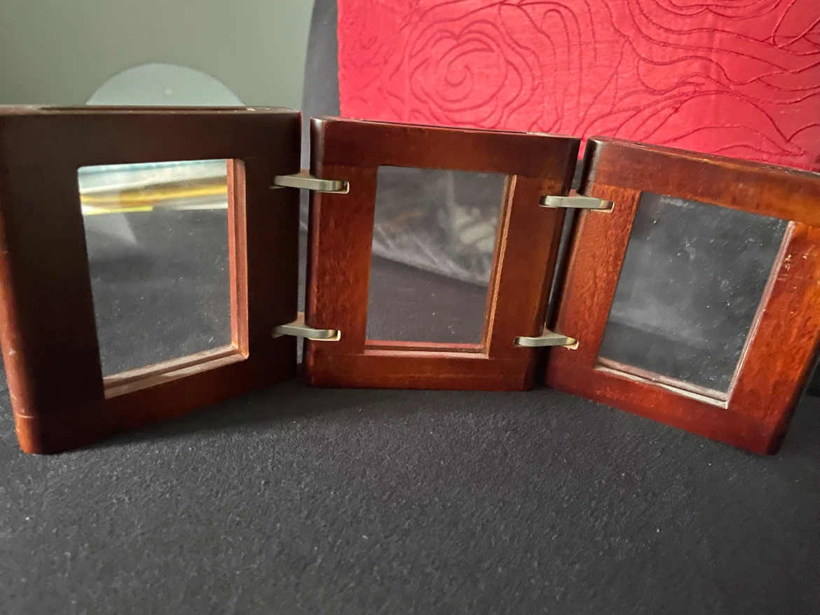 Wooden Tri-Fold Photo Frame - photo 2