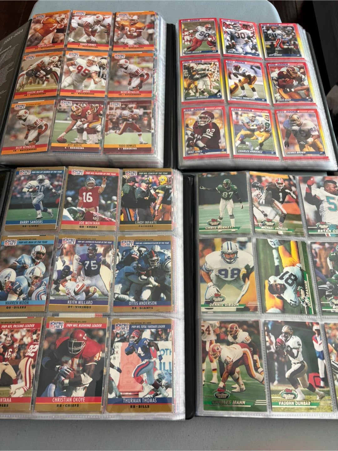 Collection of Pro Set NFL Football Cards