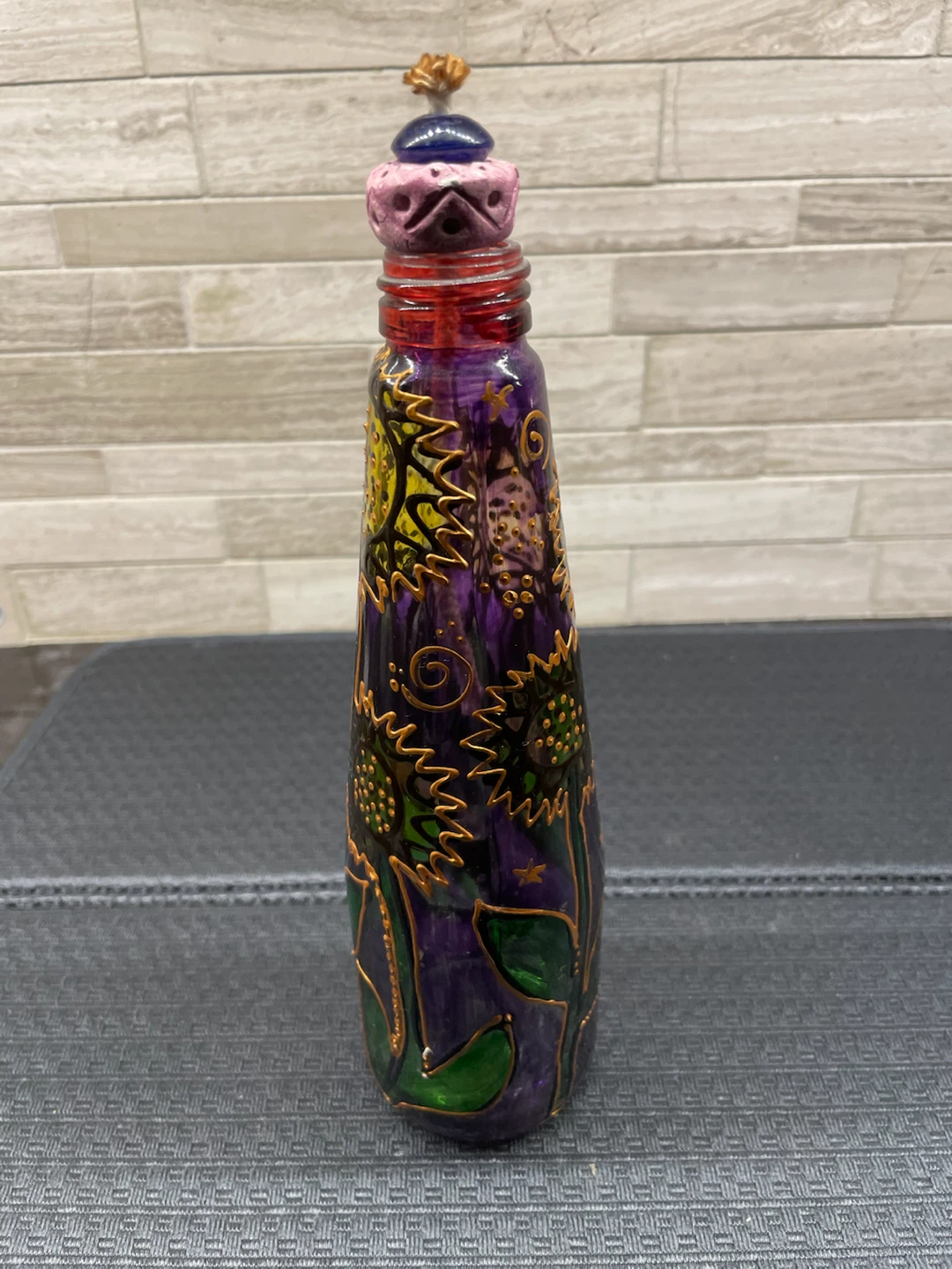 Hand-painted Decorative Bottle Lamp