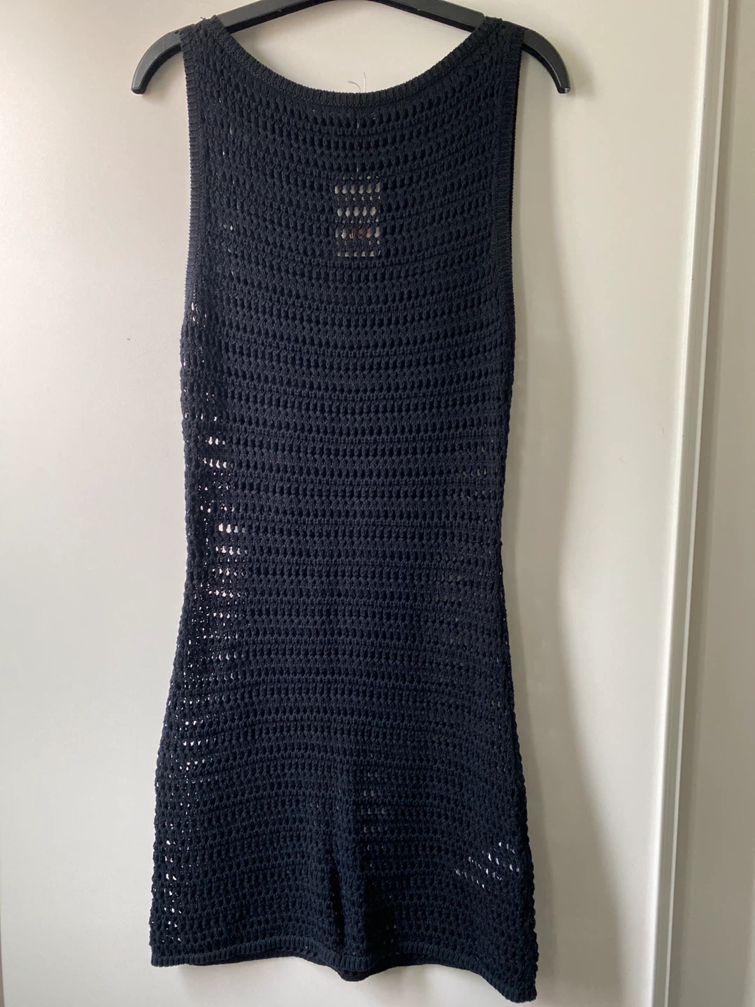 Abercrombie & Fitch Black Crochet Cover Up