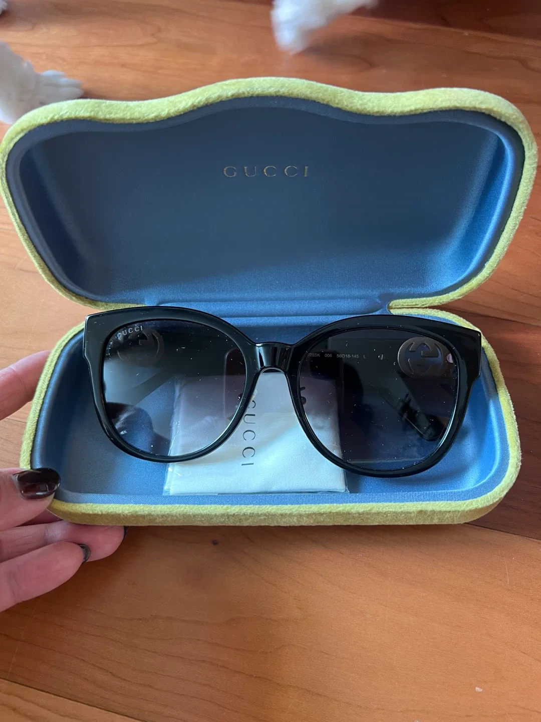 Gucci Black Cat Eye Sunglasses