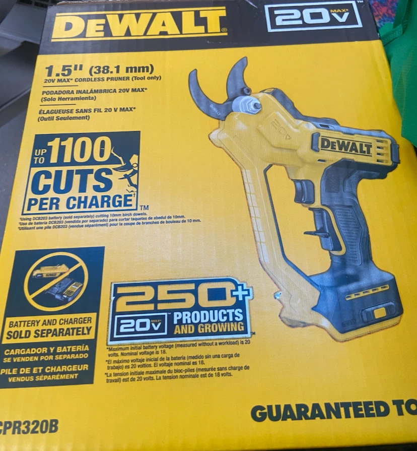 DEWALT 20V MAX Cordless Hand Pruner Tool Only - Model DCPR320B - photo 2