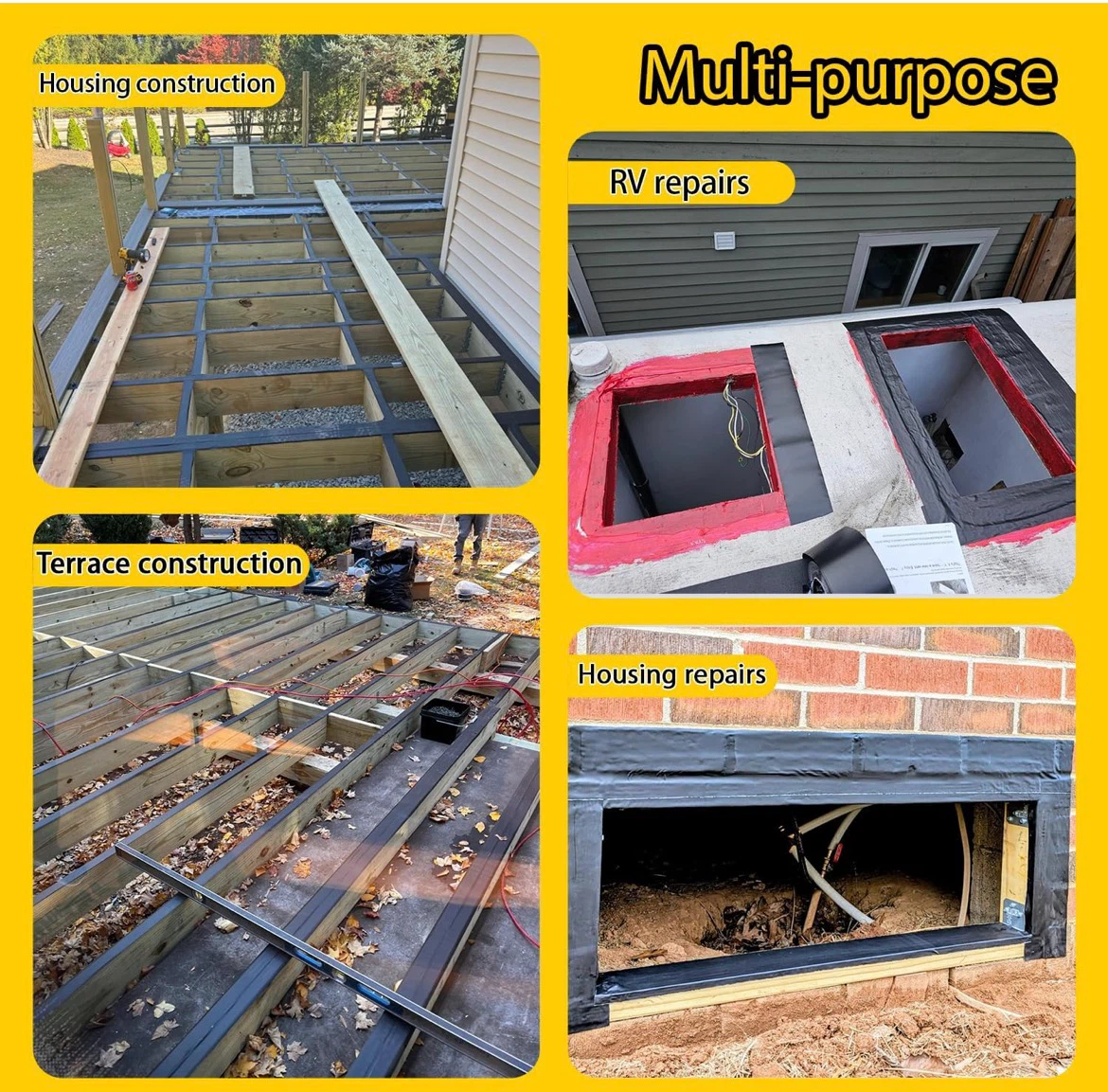CHUANGDANG Black Deck Joist Tape - 2in x 50ft - photo 5