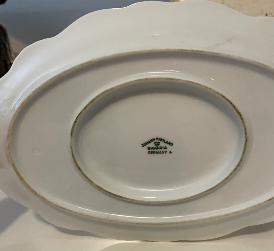 Johann Haviland Bavaria Gravy Boat with Saucer - photo 3