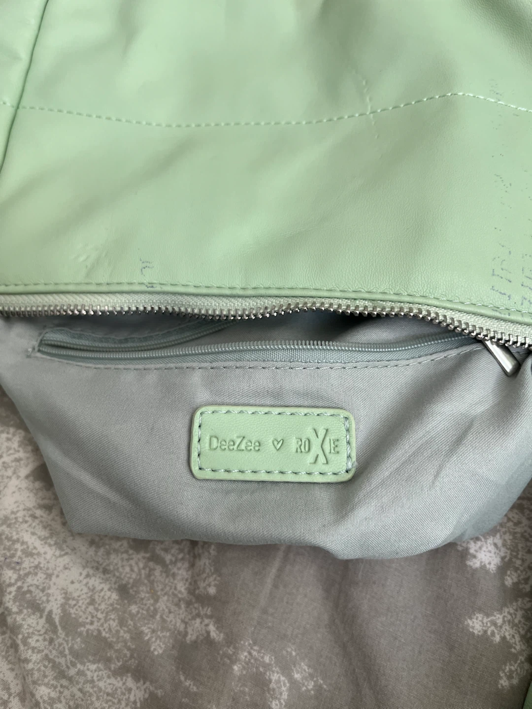 DeeZee Roxie Mint Green Puffer Shoulder Bag - photo 3