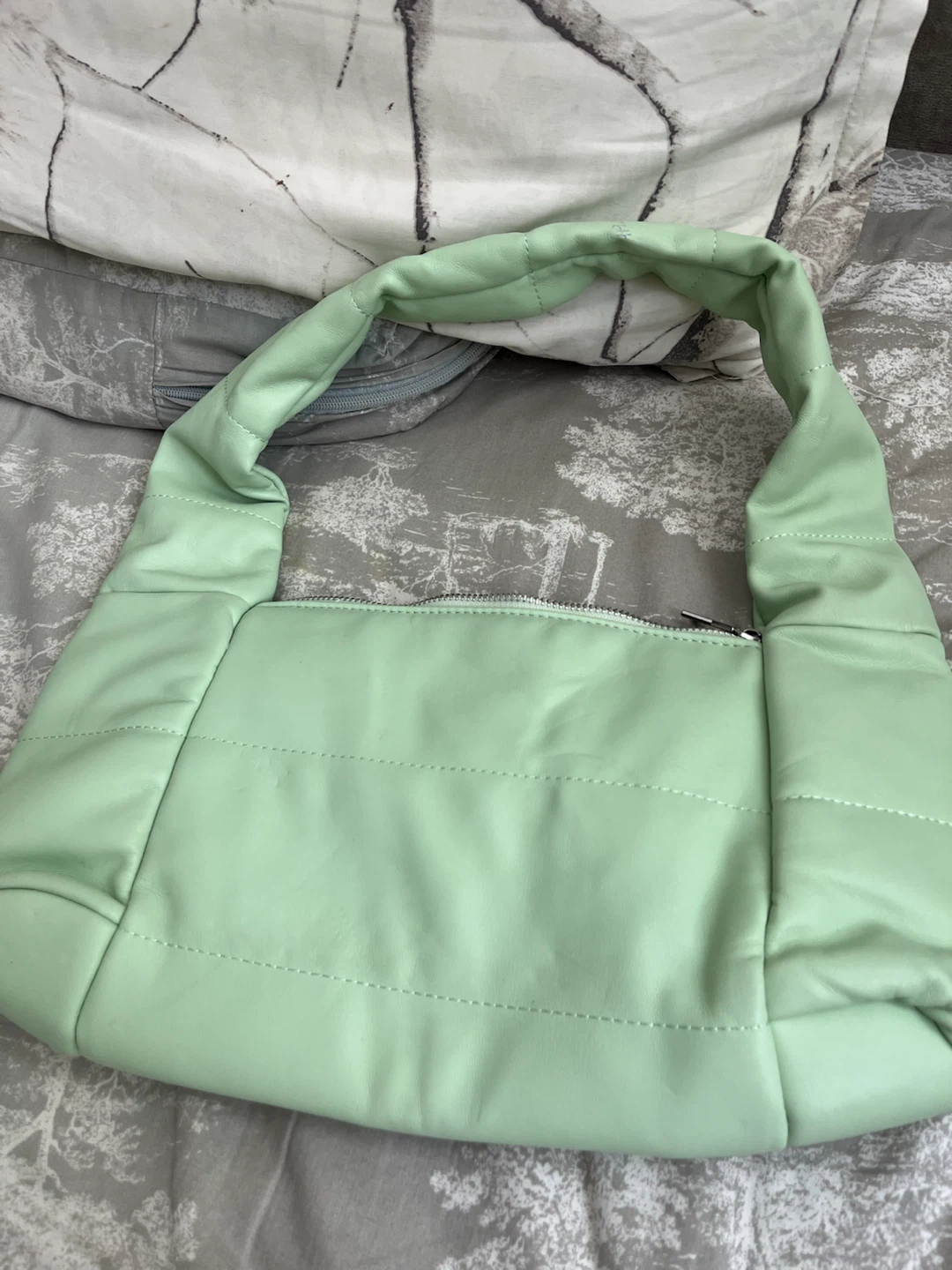DeeZee Roxie Mint Green Puffer Shoulder Bag - photo 5