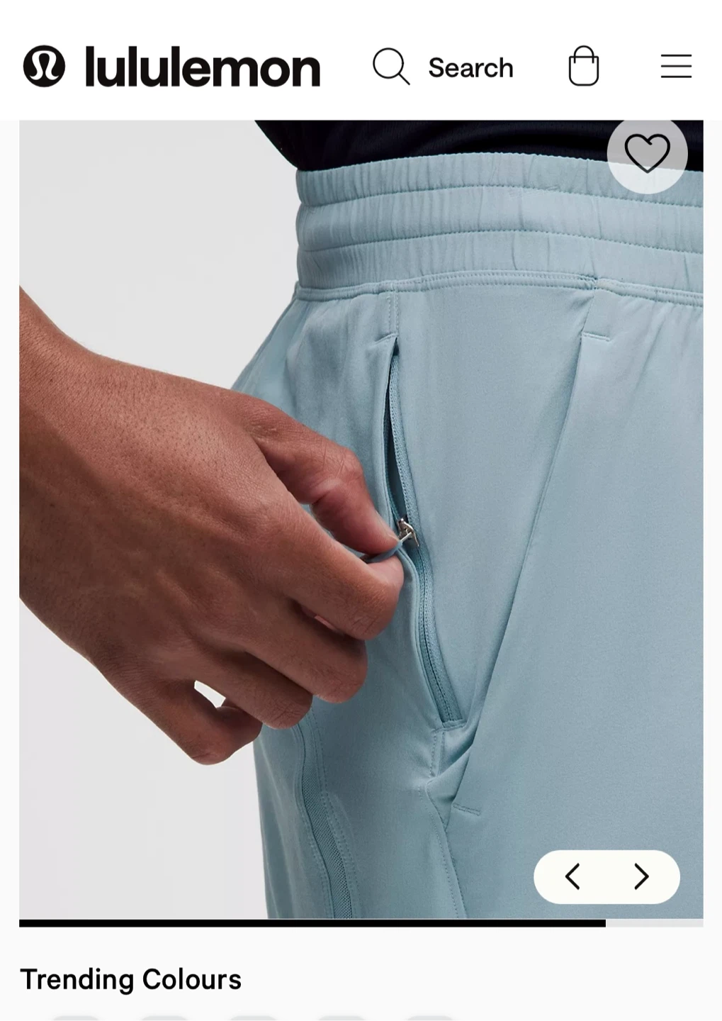 Lululemon Pace Breaker Short 7" Light Blue (L) - photo 3