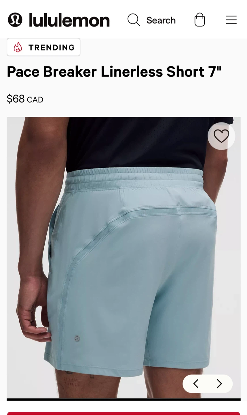 Lululemon Pace Breaker Short 7" Light Blue (L) - photo 5