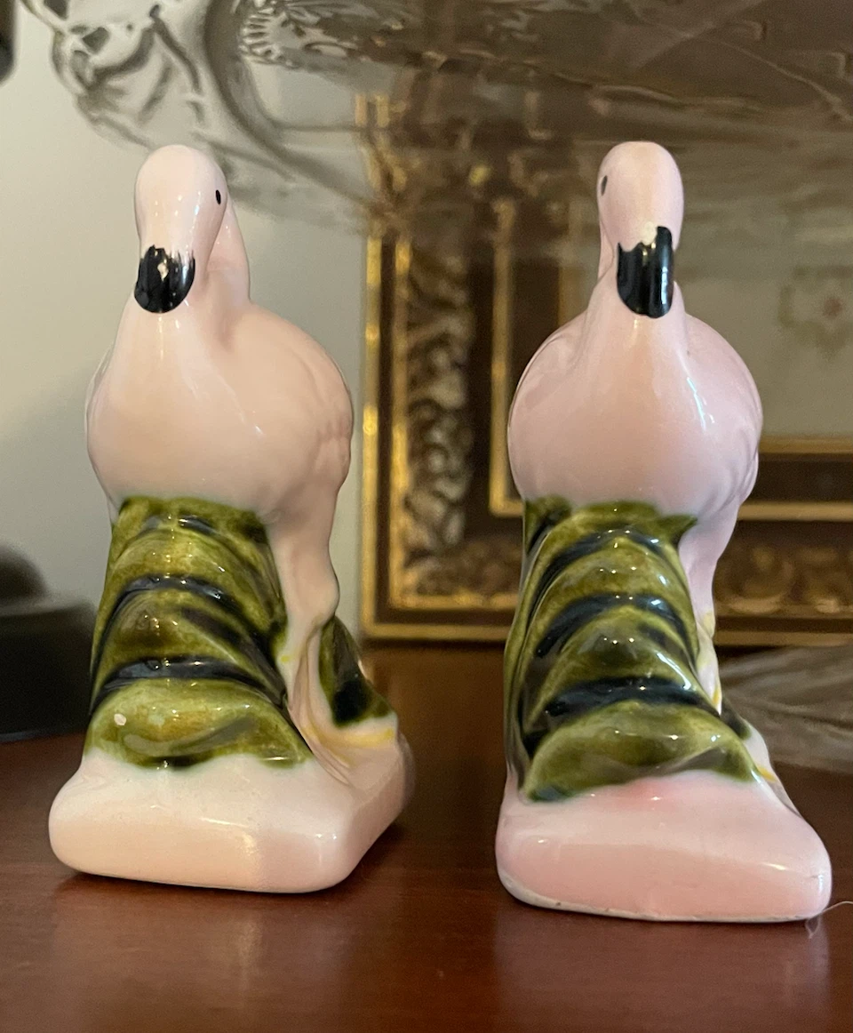 Vintage Pink Flamingo Salt and Pepper Shakers - photo 4