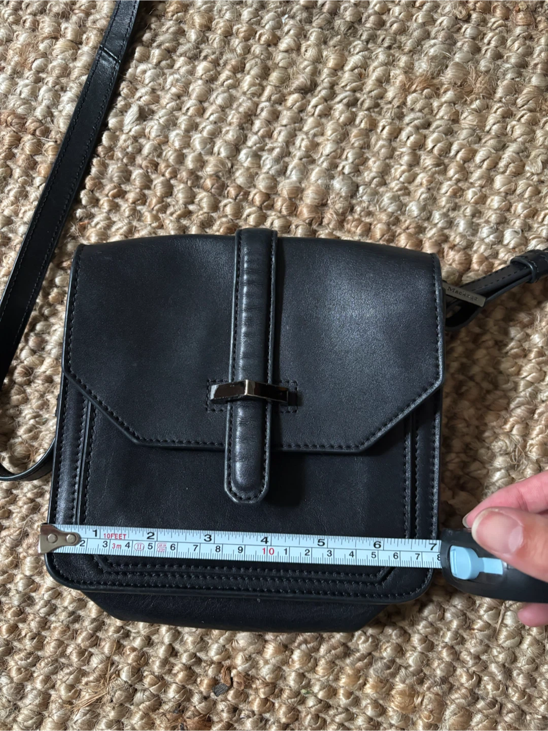 Black Leather Mackage Crossbody Bag - photo 2