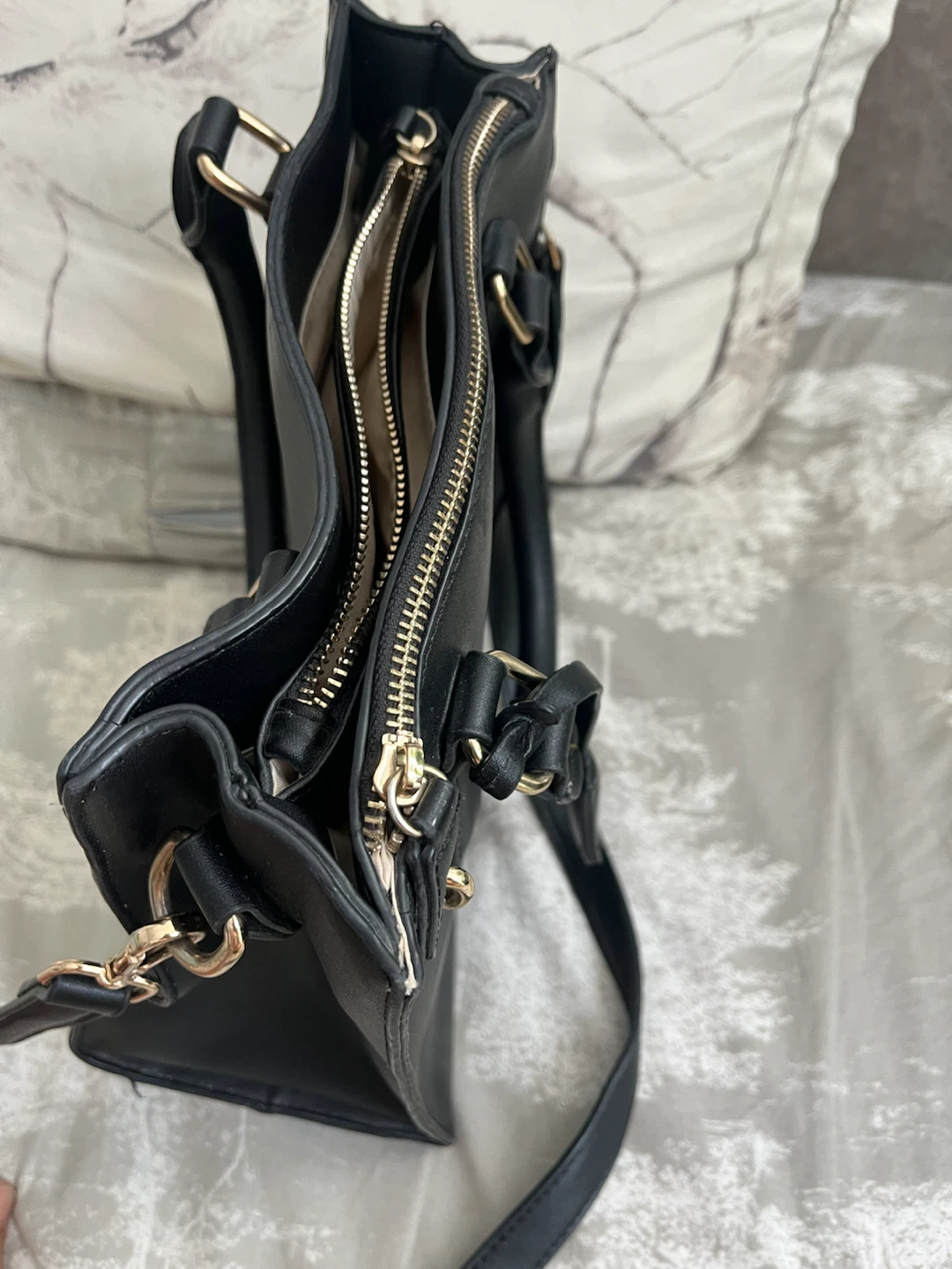 Black Tote Handbag