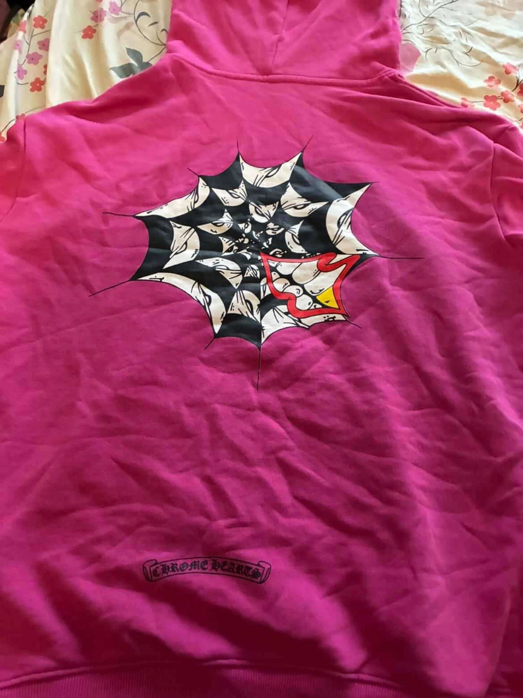Chrome Hearts Pink Hoodie Size S - photo 2