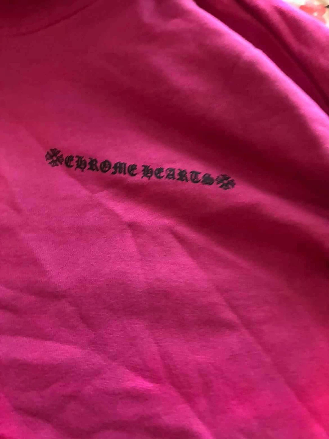 Chrome Hearts Pink Hoodie Size S - photo 3