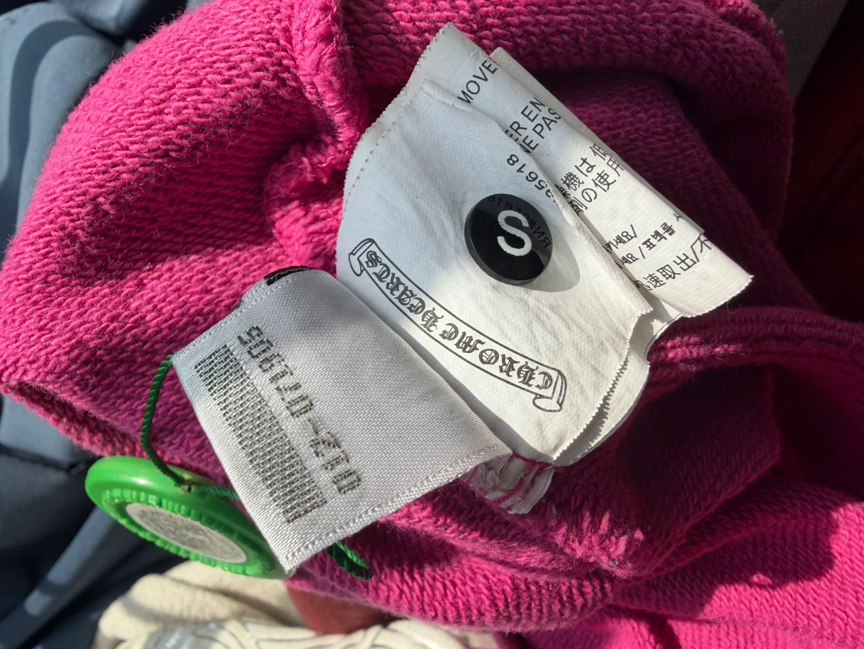 Chrome Hearts Pink Hoodie Size S - photo 5