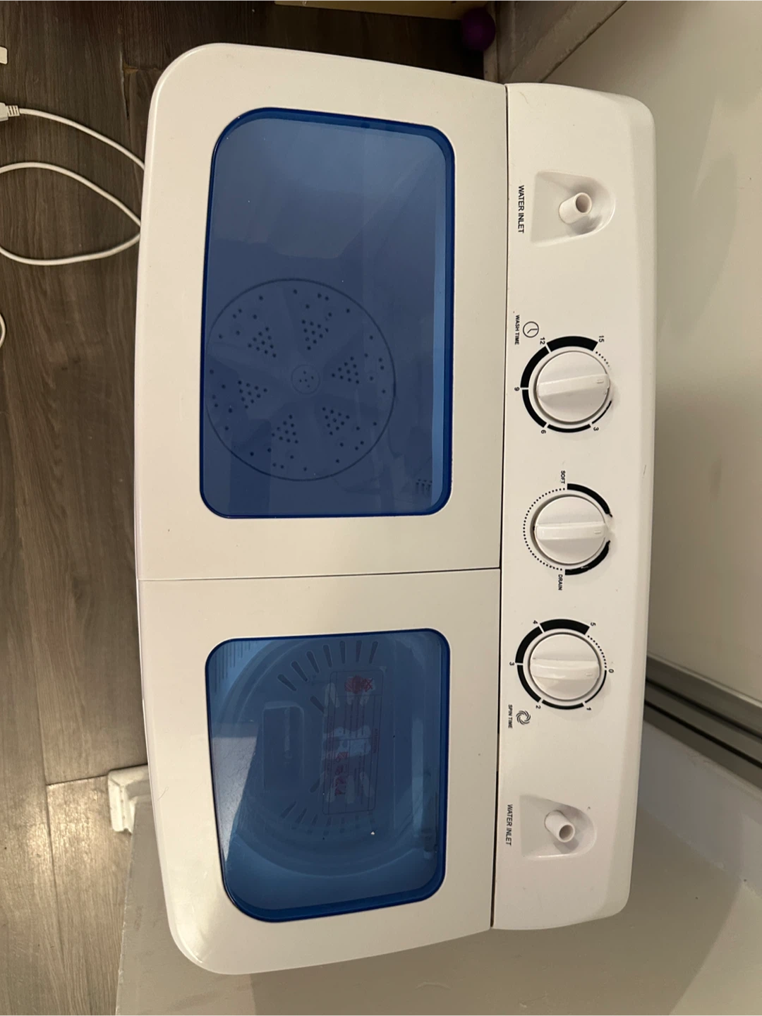 Portable Twin Tub Washing Machine and Spin Dryer - photo 2