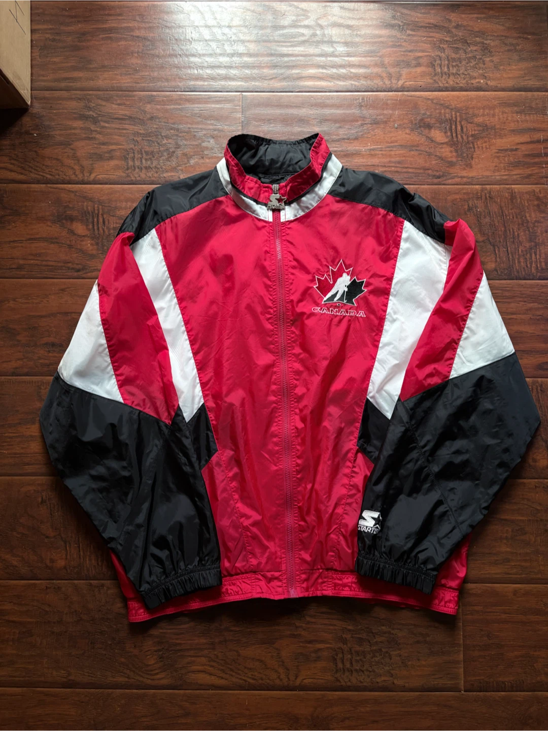Vintage Team Canada starter hockey jacket L 90s Olympics - photo 2