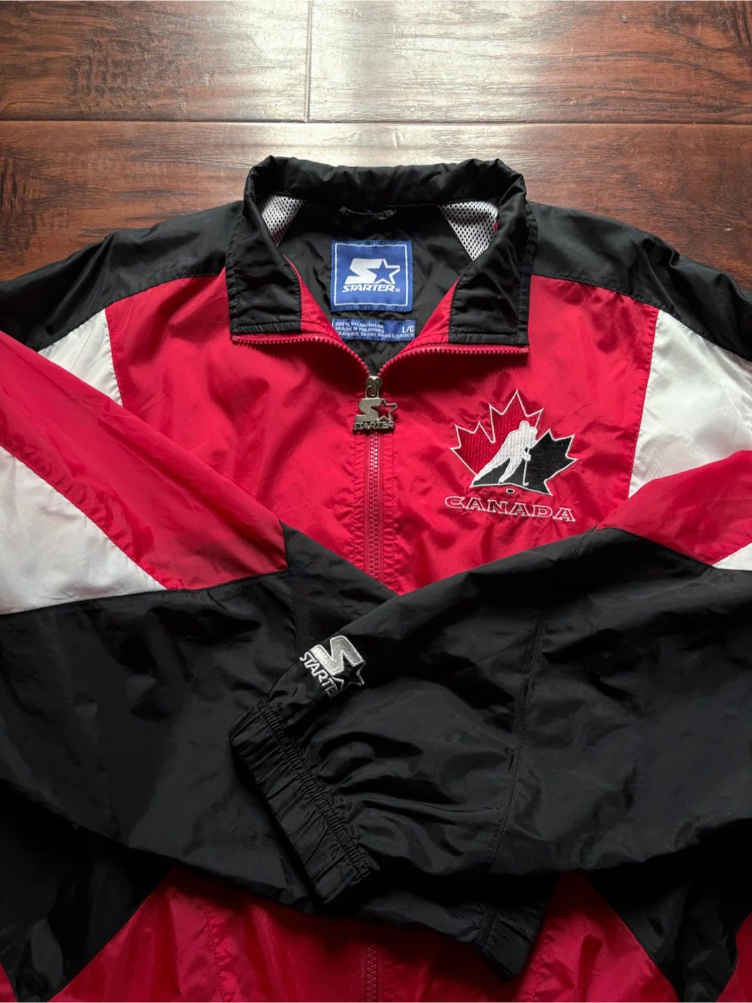 Vintage Team Canada starter hockey jacket L 90s Olympics - photo 3