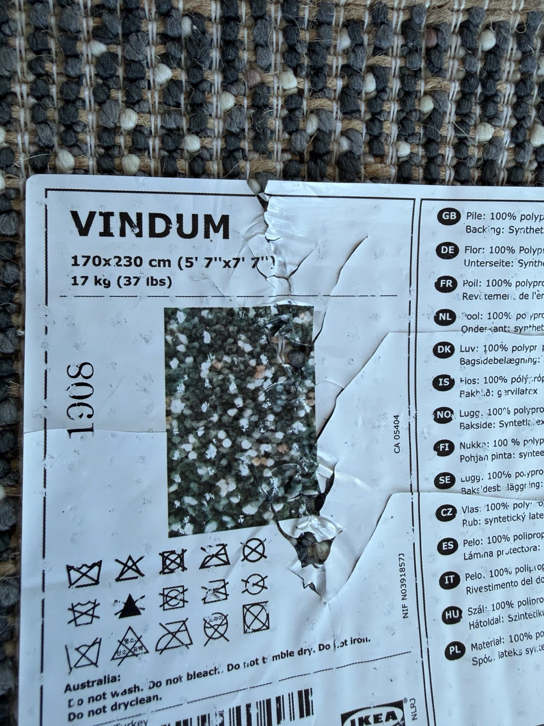 IKEA Vindum Rug 170x230 cm - photo 3