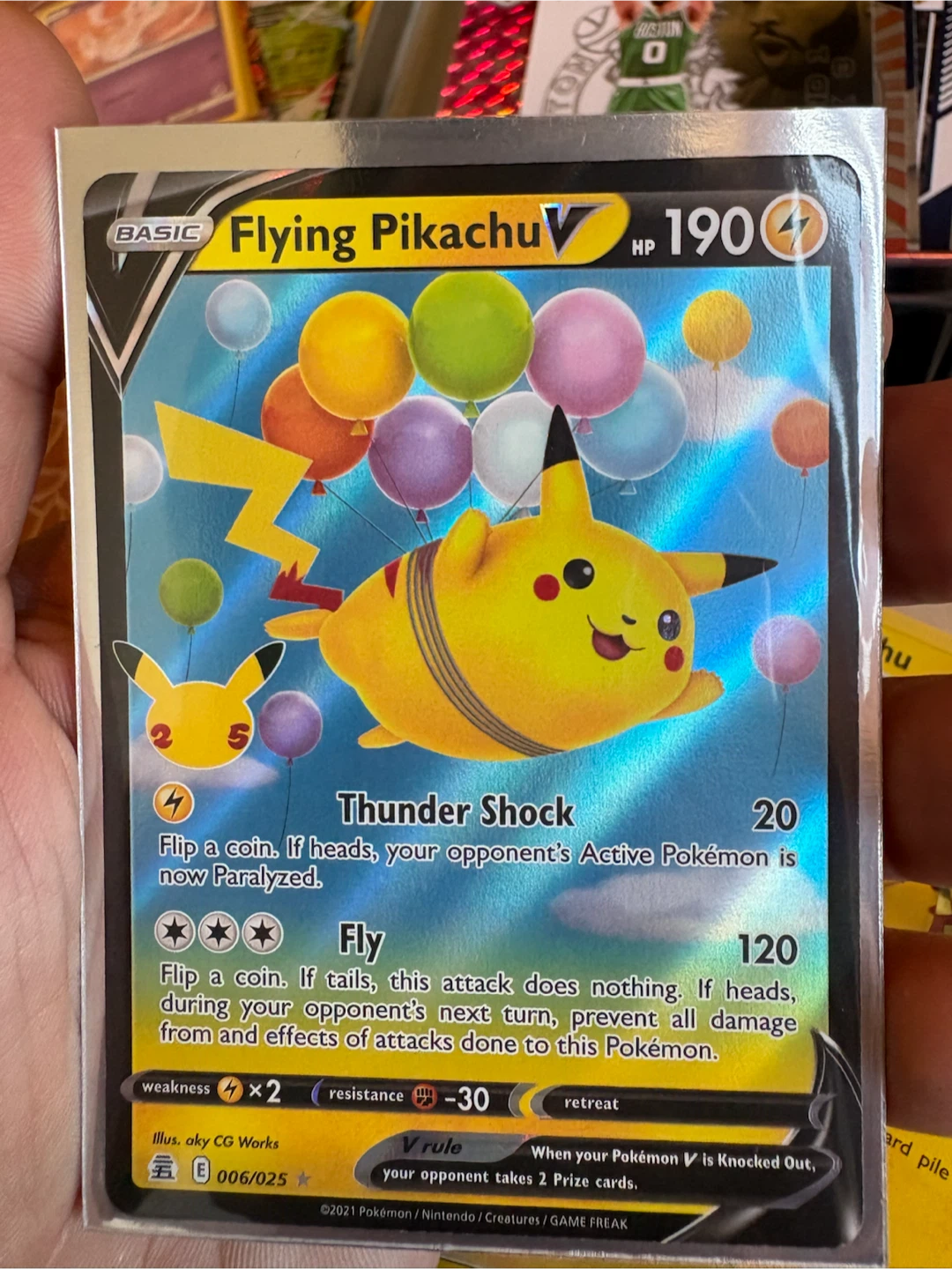 Flying Pikachu V Pokémon Card