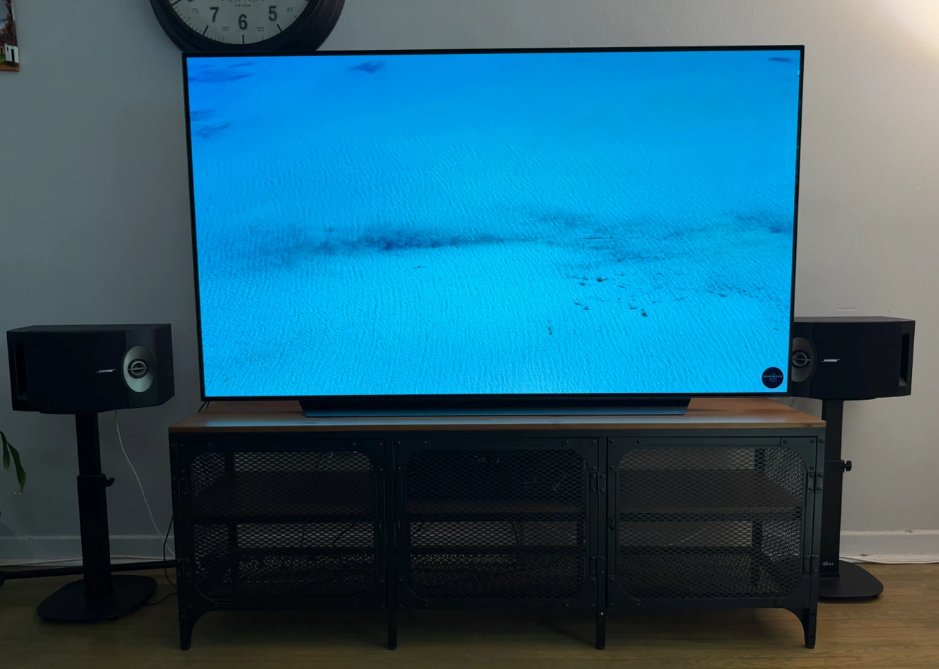 Lg Oled 65 In + TV stand+ Bose 301 Series V Speakers