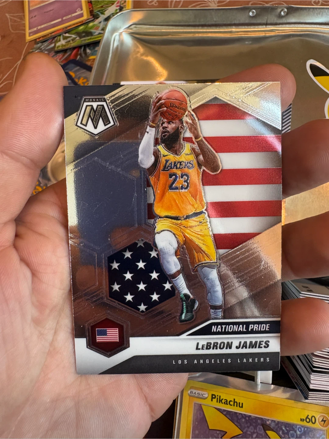 2023-24 Panini Mosaic National Pride LeBron James Los