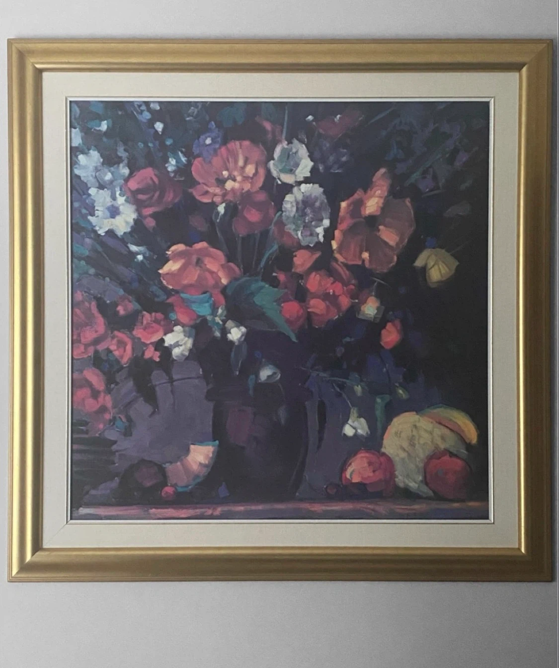 Framed Floral Still Life Leje Ostlund Floral Large Painting - photo 3