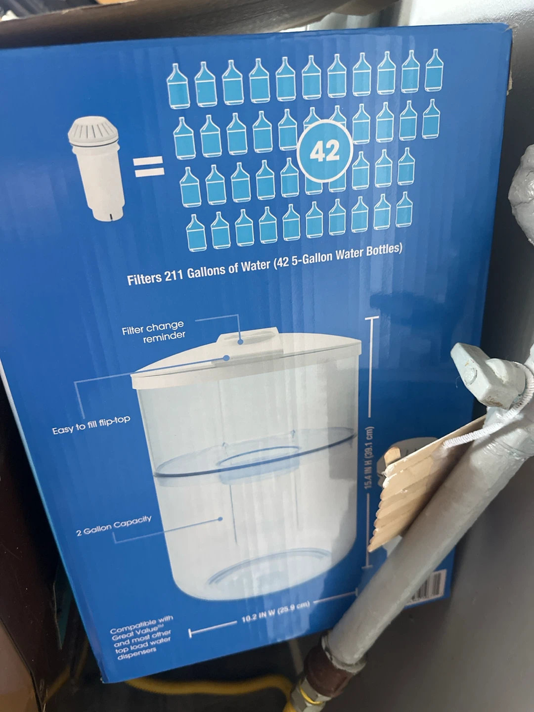 Great Value Reusable Water Filtration Tank - photo 2