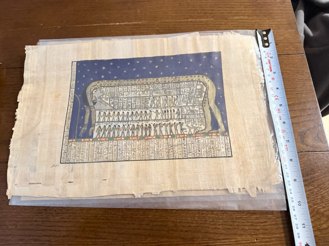 Vintage Egyptian Papyrus Style Paintings Art Collection - photo 3
