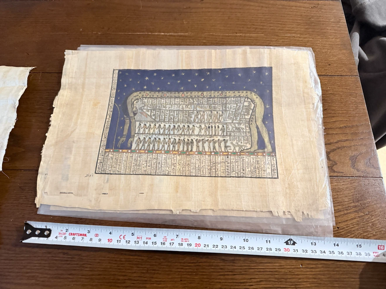 Vintage Egyptian Papyrus Style Paintings Art Collection - photo 4