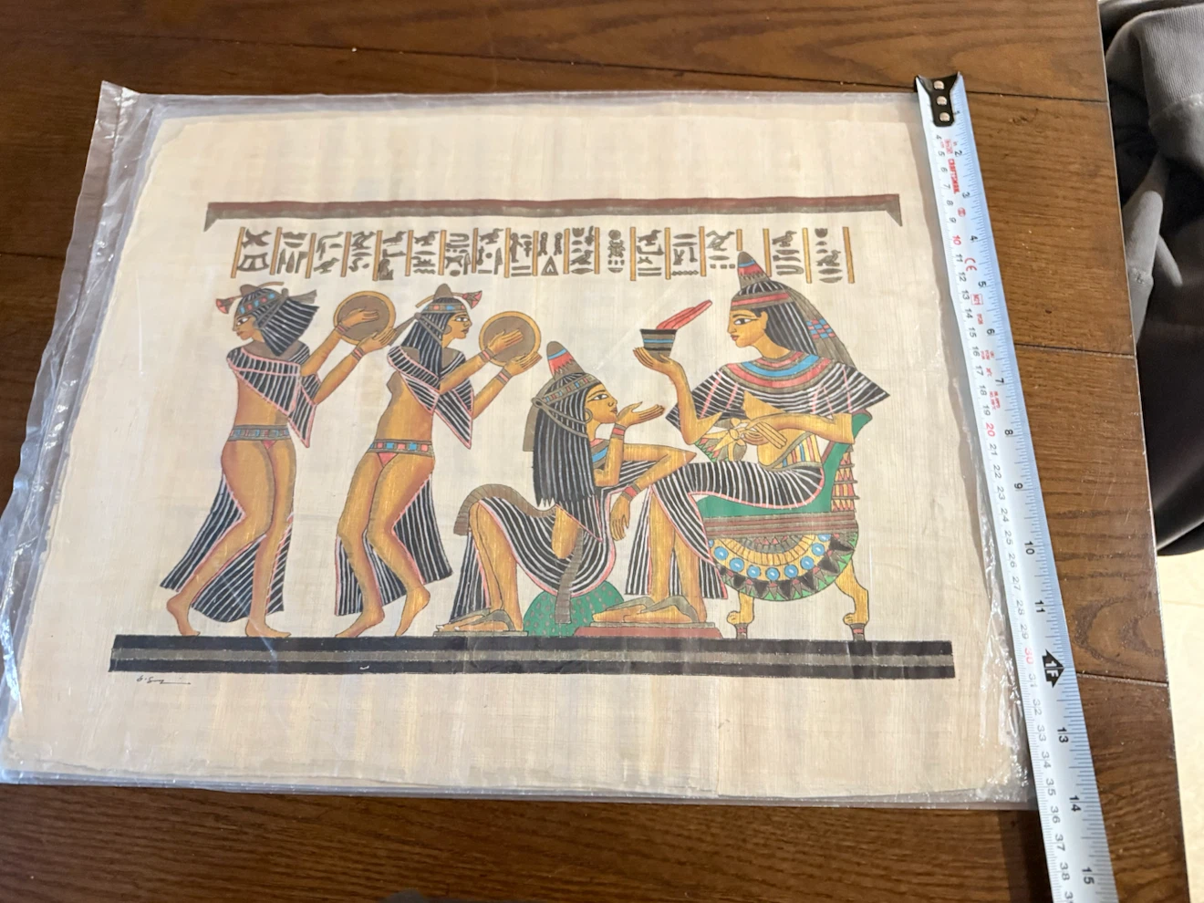 Vintage Egyptian Papyrus Style Paintings Art Collection - photo 5