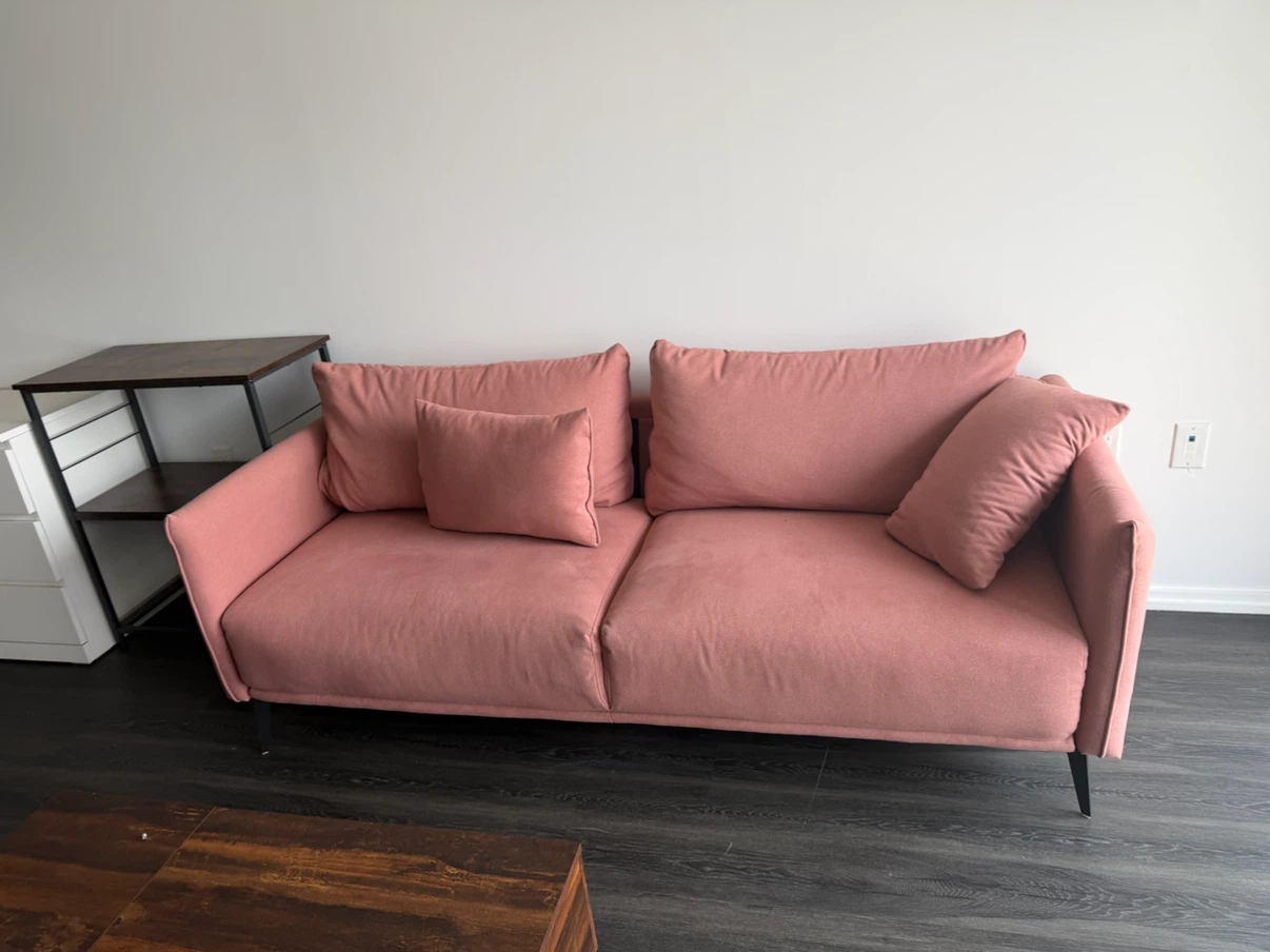 Sofa with Throw Pillows