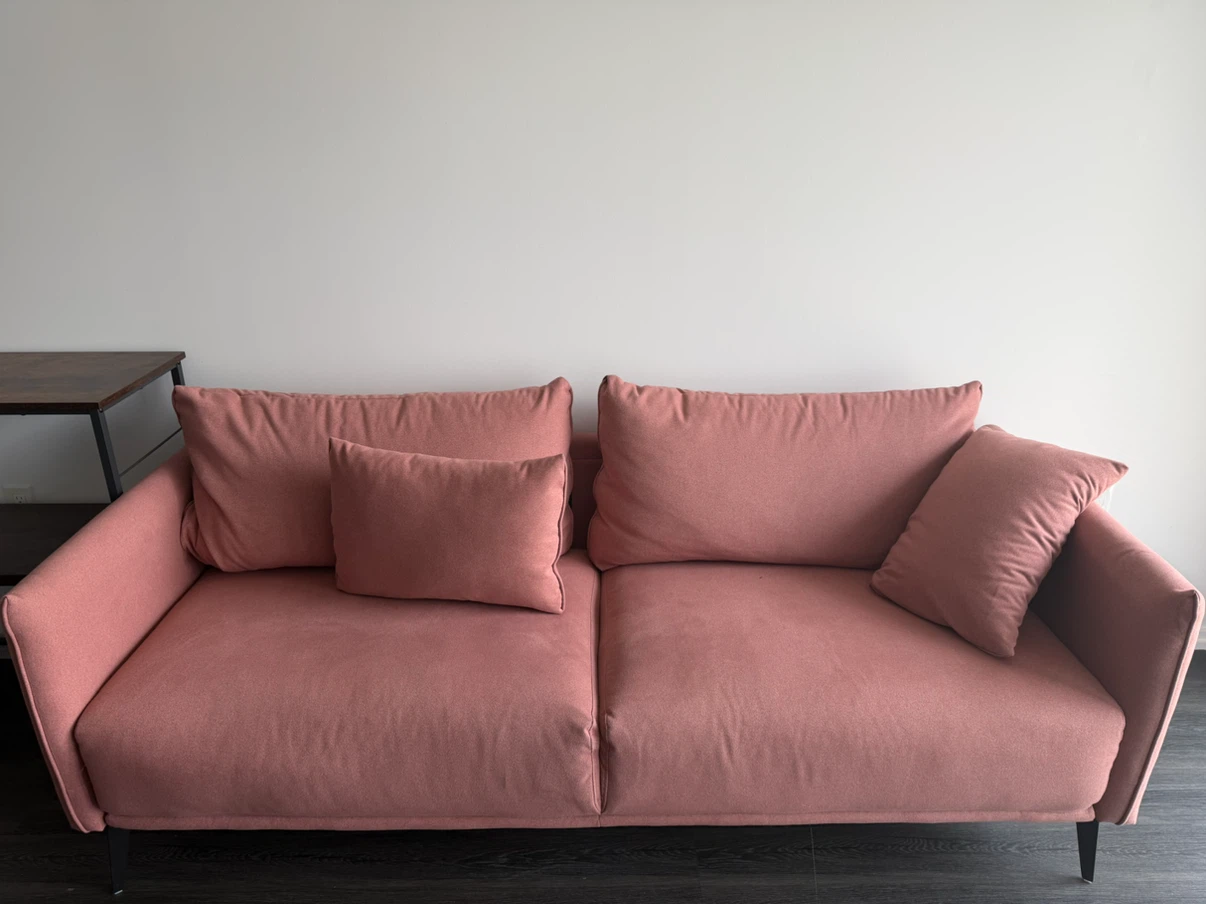 Sofa with Throw Pillows - photo 2
