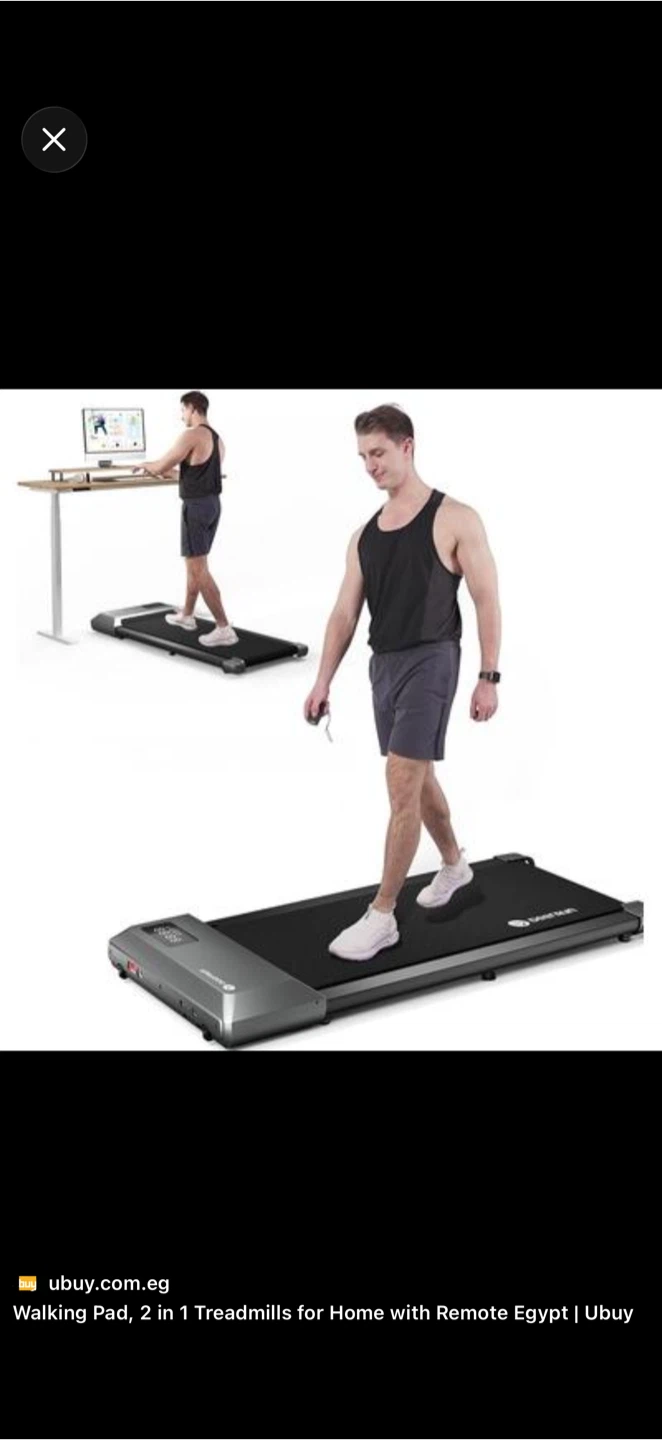 DeerRun 2-in-1 Walking Pad Treadmill (Like New)