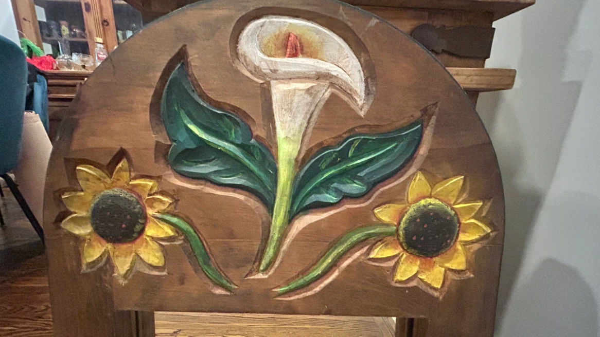 Authentic Handcrafted Mexican Wooden Mirror - photo 3