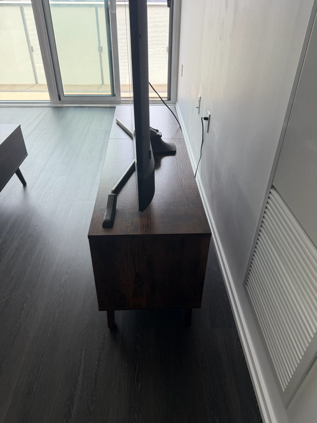 Samsung 55" TV with Rustic Wood TV Stand - photo 2