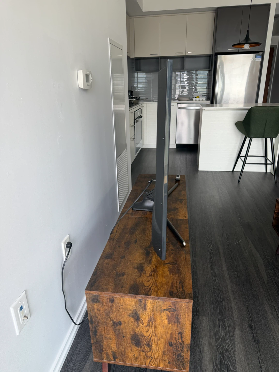 Samsung 55" TV with Rustic Wood TV Stand - photo 3