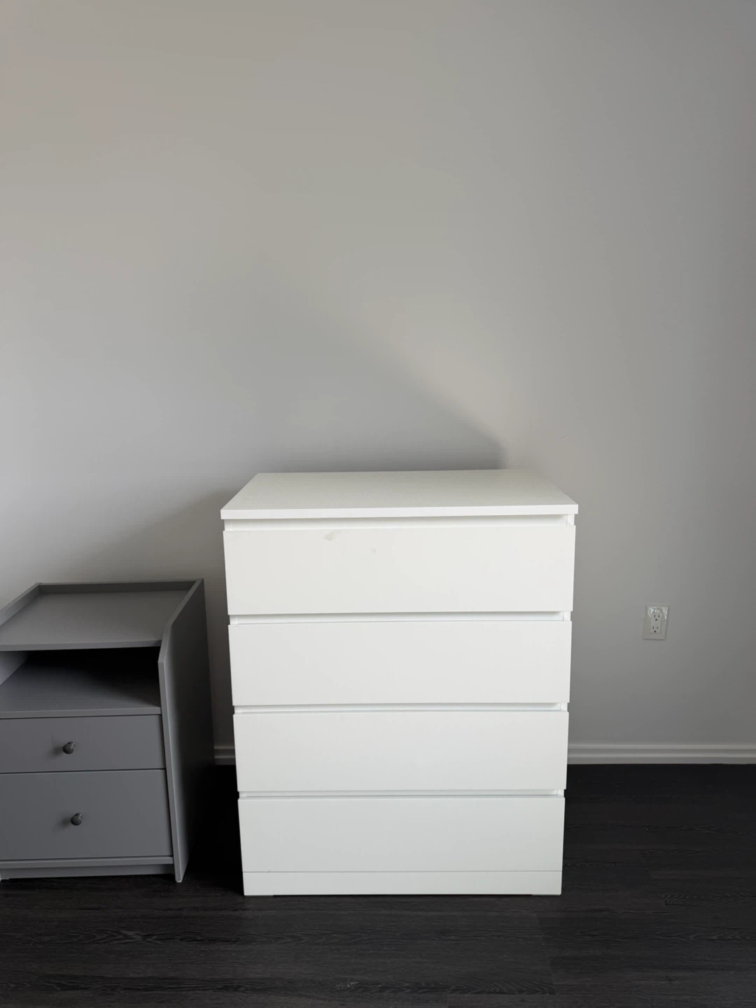 Ikea White 4-drawer dresser